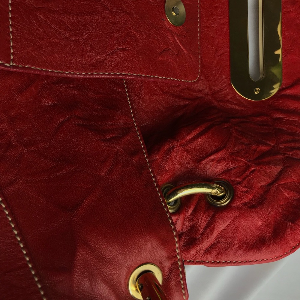 Dolce Gabbana red leather purse.